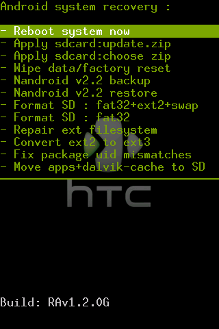 recovery htc wildfire